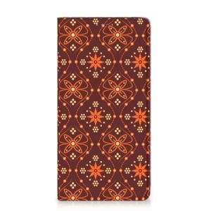 Samsung Galaxy A51 Hoesje met Magneet Batik Brown