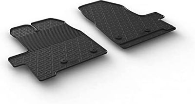 Rubbermatten passend voor Ford Transit Custom Furgon/Kombi (2-delig) GL0895