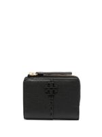 Tory Burch portefeuille McGraw à design pliant - Noir