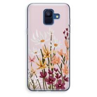 Painted wildflowers: Samsung Galaxy A6 (2018) Transparant Hoesje