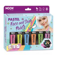 Haza Witbaard Face & Body Paint Schminkset Pastel Neon - thumbnail