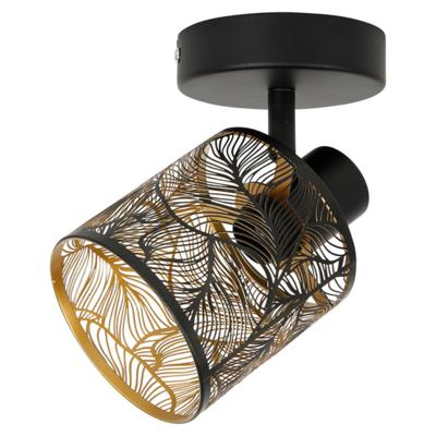 Ostaria Plafond lamp Calathea - goud / zwart - metaal - bewerkt - E27 - interieur decoratie - binnen Ostaria Plafond lamp Calathea - goud / zwart - metaal - bewerkt - E27 - interieur decoratie - binnen