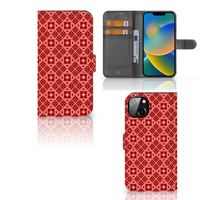 iPhone 14 Plus Telefoon Hoesje Batik Rood