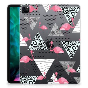 iPad Pro 12.9 (2020) | iPad Pro 12.9 (2021) Back Case Flamingo Triangle