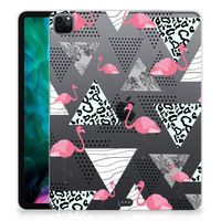 iPad Pro 12.9 (2020) | iPad Pro 12.9 (2021) Back Case Flamingo Triangle