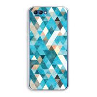 Gekleurde driehoekjes blauw: Honor 10 Transparant Hoesje