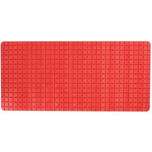 MSV Douche|bad anti-slip mat badkamer - rubber - rood - 76 x 36 cm