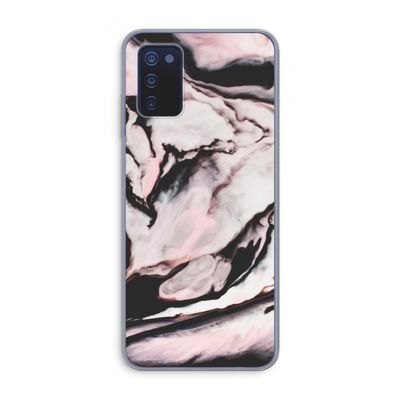 Roze stroom: Samsung Galaxy A03s Transparant Hoesje
