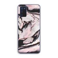 Roze stroom: Samsung Galaxy A03s Transparant Hoesje