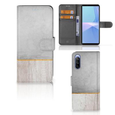 Sony Xperia 10 III | Book Style Case | Wood Concrete