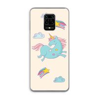 Vliegende eenhoorn: Xiaomi Redmi Note 9 Pro Transparant Hoesje