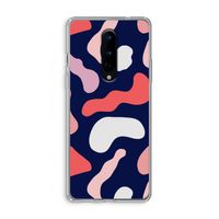 Memphis Shapes Pink: OnePlus 8 Transparant Hoesje