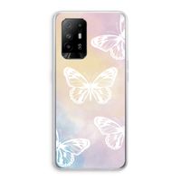 White butterfly: Oppo A95 5G Transparant Hoesje