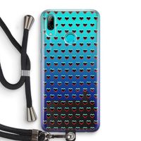 Hartjes: Huawei P Smart (2019) Transparant Hoesje met koord