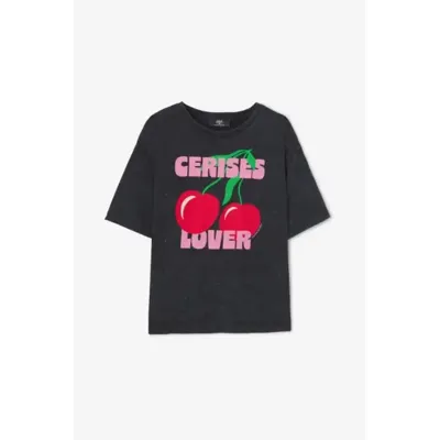 Le temps des cerises - Zwart | Dames | Top | Zwart | XS | regular | Kamst mode