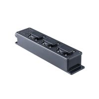 Snoercentrale zwart 3 stopcontacten 16A 230V Keraf stagebox slagvast 104473