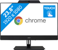 Acer A240CXi5 i3810 Touch Intel® Core™ i3 i3-1215U 60,5 cm (23.8") 1920 x 1080 Pixels Touchscreen Alles-in-één-pc 8 GB DDR4-SDRAM 128 GB eMMC ChromeOS Wi-Fi 6E (802.11ax) Zwart - thumbnail