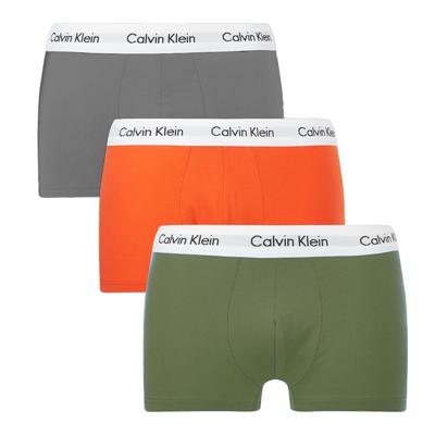 Calvin Klein boxershorts low rise 3-pack oranje-groen-grjis