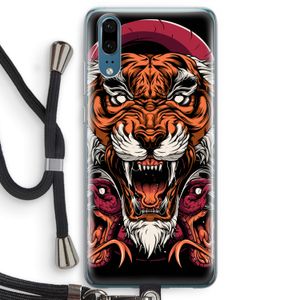 Tiger and Rattlesnakes: Huawei P20 Transparant Hoesje met koord