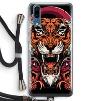 Tiger and Rattlesnakes: Huawei P20 Transparant Hoesje met koord