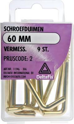 Schroefduim 60mm vermess 9st - Deltafix