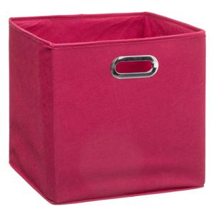 Opbergmand/kastmand framboos roze - linnen - 29 liter - 31 x 31 x 31 cm - Opbergbox - Vakkenkast