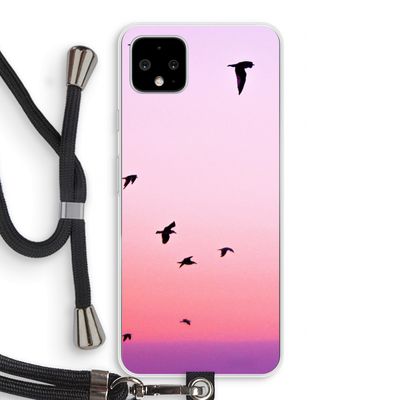 Fly away: Pixel 4 XL Transparant Hoesje met koord