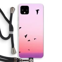 Fly away: Pixel 4 XL Transparant Hoesje met koord