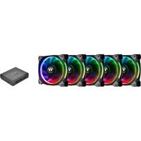 Thermaltake Riing Plus 14 LED RGB Radiator Fan TT Premium (5 Fan Pack) case fan 5 stuks - thumbnail