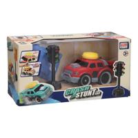 Crash Stunt Auto Set - Rood Crash Stunt Auto Set - Rood