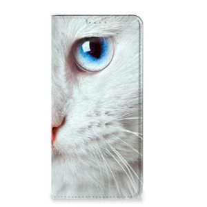 Google Pixel 7 Hoesje maken Witte Kat