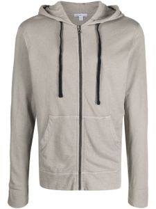 James Perse hoodie en coton zipé - Gris