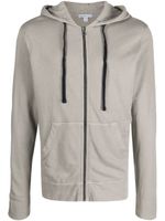 James Perse hoodie en coton zipé - Gris - thumbnail