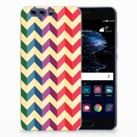Huawei P10 Plus | TPU bumper | Zigzag Multi Color
