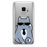 Cool cat: Samsung Galaxy S9 Transparant Hoesje