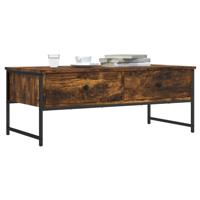 Salontafel 101x49x39,5 cm bewerkt hout gerookt eikenkleurig