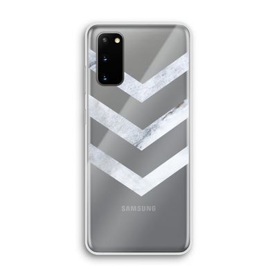 Marmeren pijlen: Samsung Galaxy S20 Transparant Hoesje