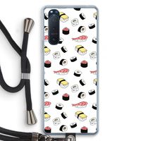 Sushi time: Sony Xperia 5 II Transparant Hoesje met koord