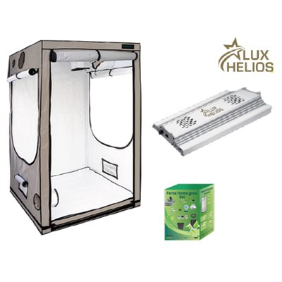 EU EU Home Complete Grow Box - 120x120x200cm + Lux Helios LED 200W