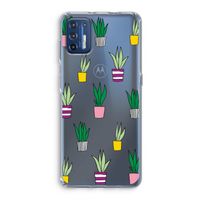 Sanseveria: Motorola Moto G9 Plus Transparant Hoesje