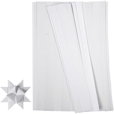 Creativ Company Vlechtstroken, l: 45 cm, b: 15 mm, d 6,5 cm, wit, 500 stroken/ 1 doos