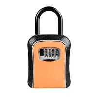 Auto wachtwoord lock opbergdoos veiligheid Box Hook installatie-Gratis veiligheid box (Orange)