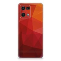 TPU Hoesje voor OPPO Reno7 4G Polygon Red - thumbnail