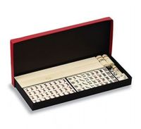 Dal Negro speelset Mah-Jong 48 cm karton rood/zwart/wit 10-delig - thumbnail