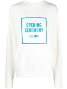 Opening Ceremony sweat ample à logo Box 3D - Blanc