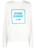 Opening Ceremony sweat ample à logo Box 3D - Blanc - thumbnail