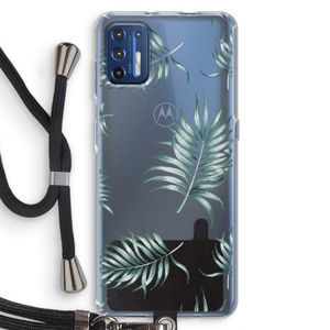 Simple leaves: Motorola Moto G9 Plus Transparant Hoesje met koord