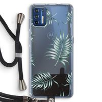 Simple leaves: Motorola Moto G9 Plus Transparant Hoesje met koord