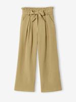 Broek van katoenen hydrofiel voor meisjes JONEN kaki