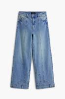 Rechte jeans met omgekeerd effect - BLUE - 44